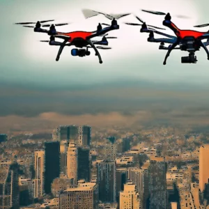 Artistic representation for Could A Network Of Drones Become Our First Responders?