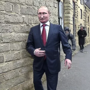 Artistic representation for Lammy : West will not be bullied by Putin as talks continue on long - range strikes.