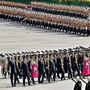 Artistic representation for King arrives in China for maiden state visit