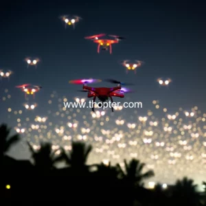 Artistic representation for 5 500 Drones Light Up Andhra Pradesh Sky Set 5 Guinness World Records