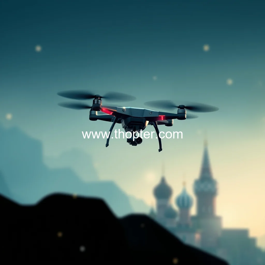 Artistic representation for Drontech launches start-up: pdrl signs mou with stratus llc in russia