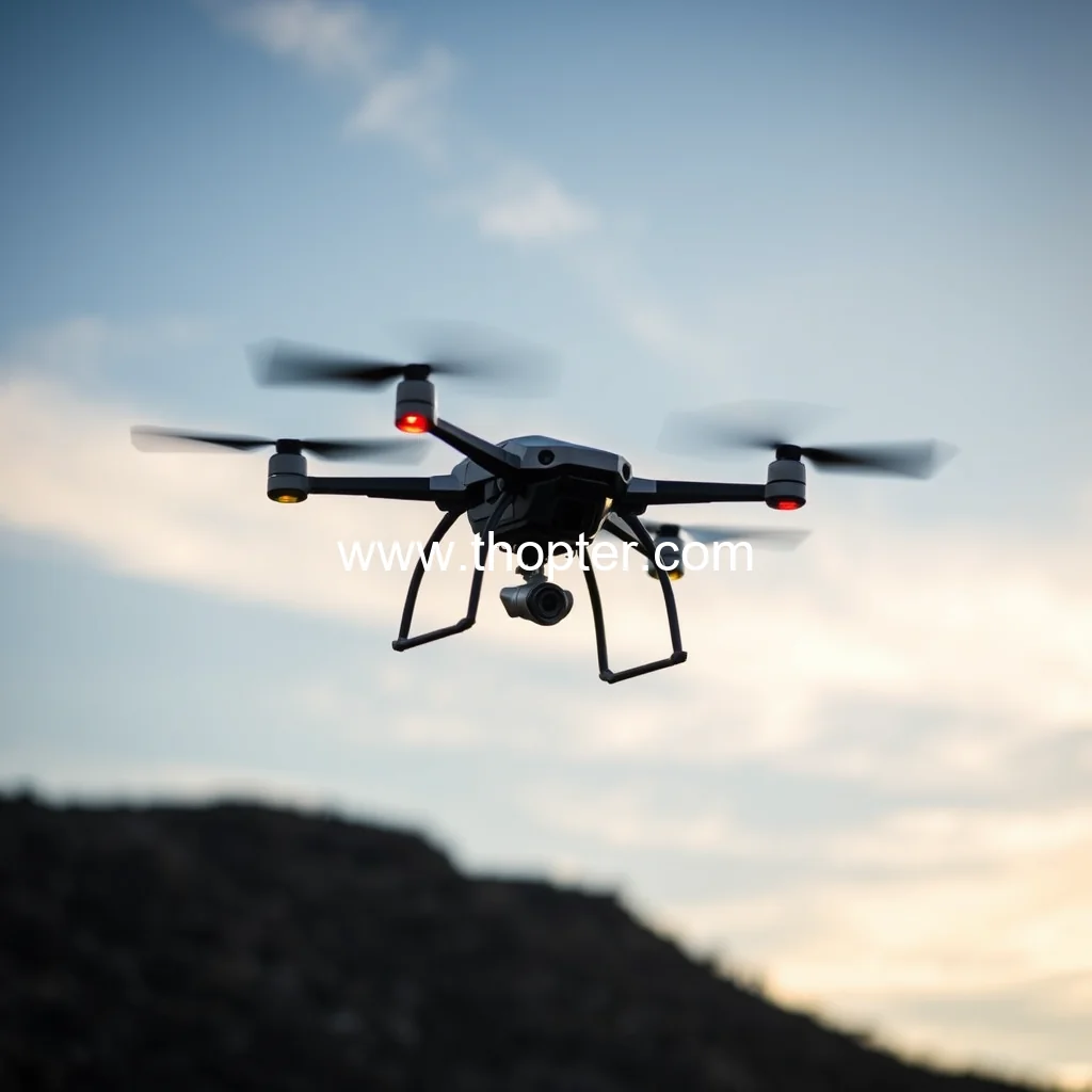 Artistic representation for Henderson fire departments unveil autonomous drone for enhanced firefighting efforts