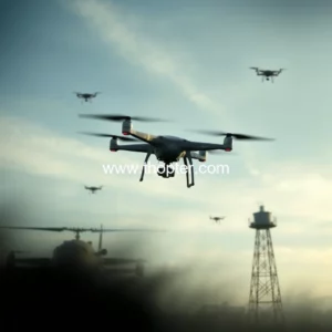 Artistic representation for Mysterious drones swarmed a U S military airbase for 17 days officials say they dont know who operated them NaturalNews com