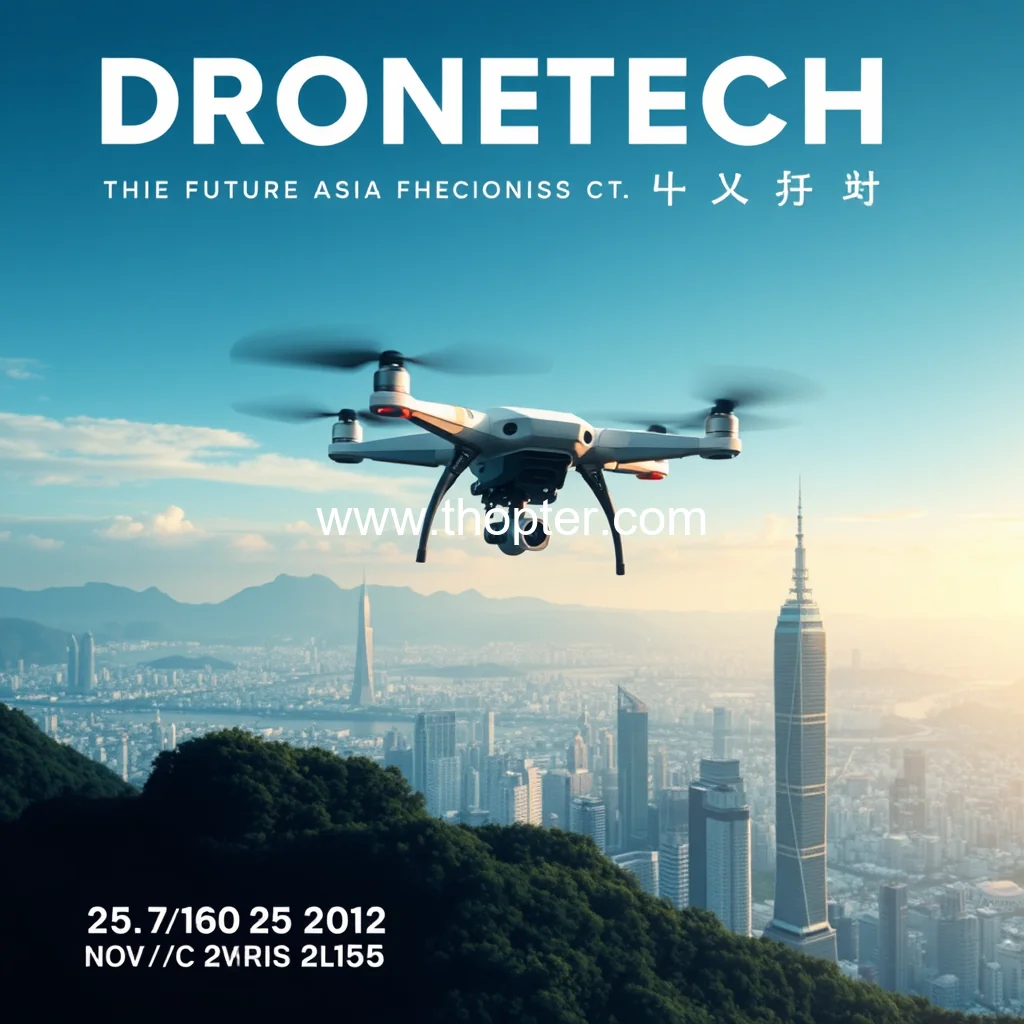 You are currently viewing EXPLORE THE FUTURE OF DRONE APPLICATIONS AT DRONTECH ASIA INTERNATIONAL CONFERENCE 25  27 NOVEMBER 2024  Taiwan News