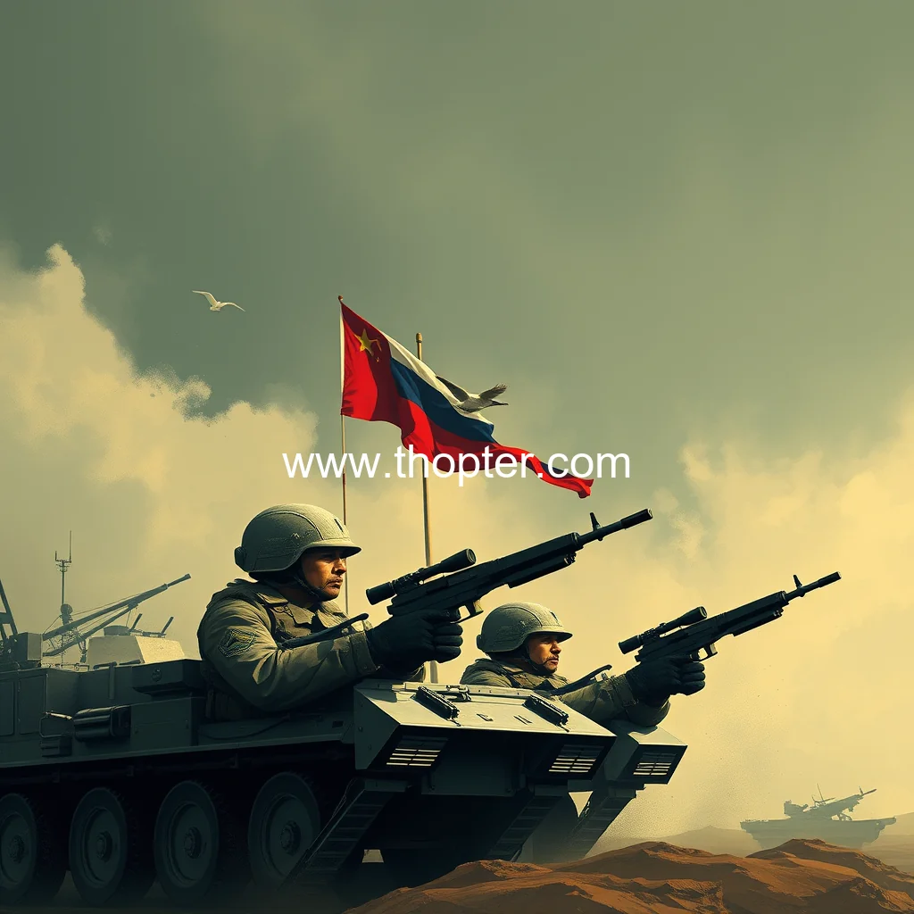 Artistic representation for In a first U S sanctions Chinese firms for direct military sales for Russia war