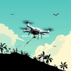 Artistic representation for Namo Drone Didi Scheme : Govt Releases Guidelines To Provide Drones To 14500 Selected Women SHGs