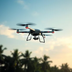 Artistic representation for Odisha start - up launches fully made - in - india , autonomous logistics drone service - at - 500 - km - range, state - government - says - service - aims - to - improve - transportation - efficiency, support - economic - growth, and - enhance - disaster - response.