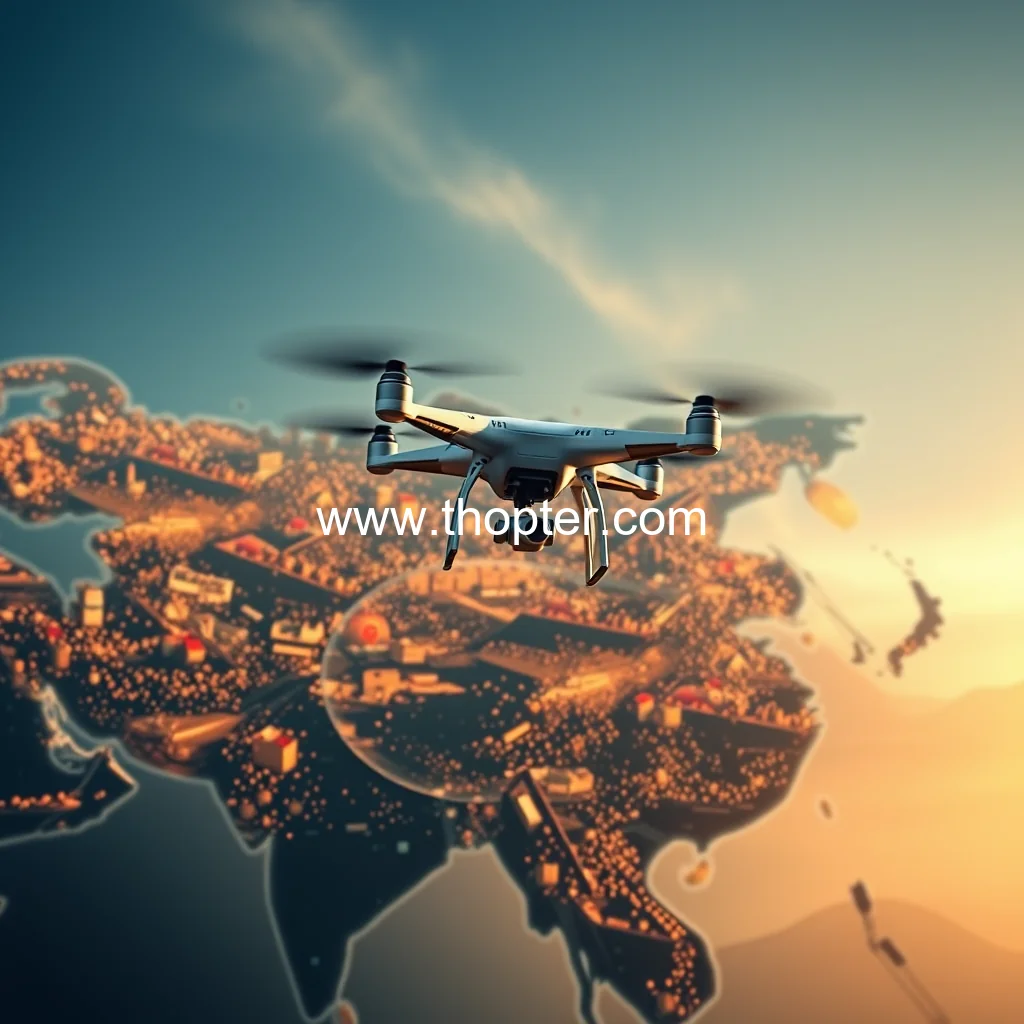Artistic representation for China Increasing Global Drone Footprint Analysis Eurasia Review