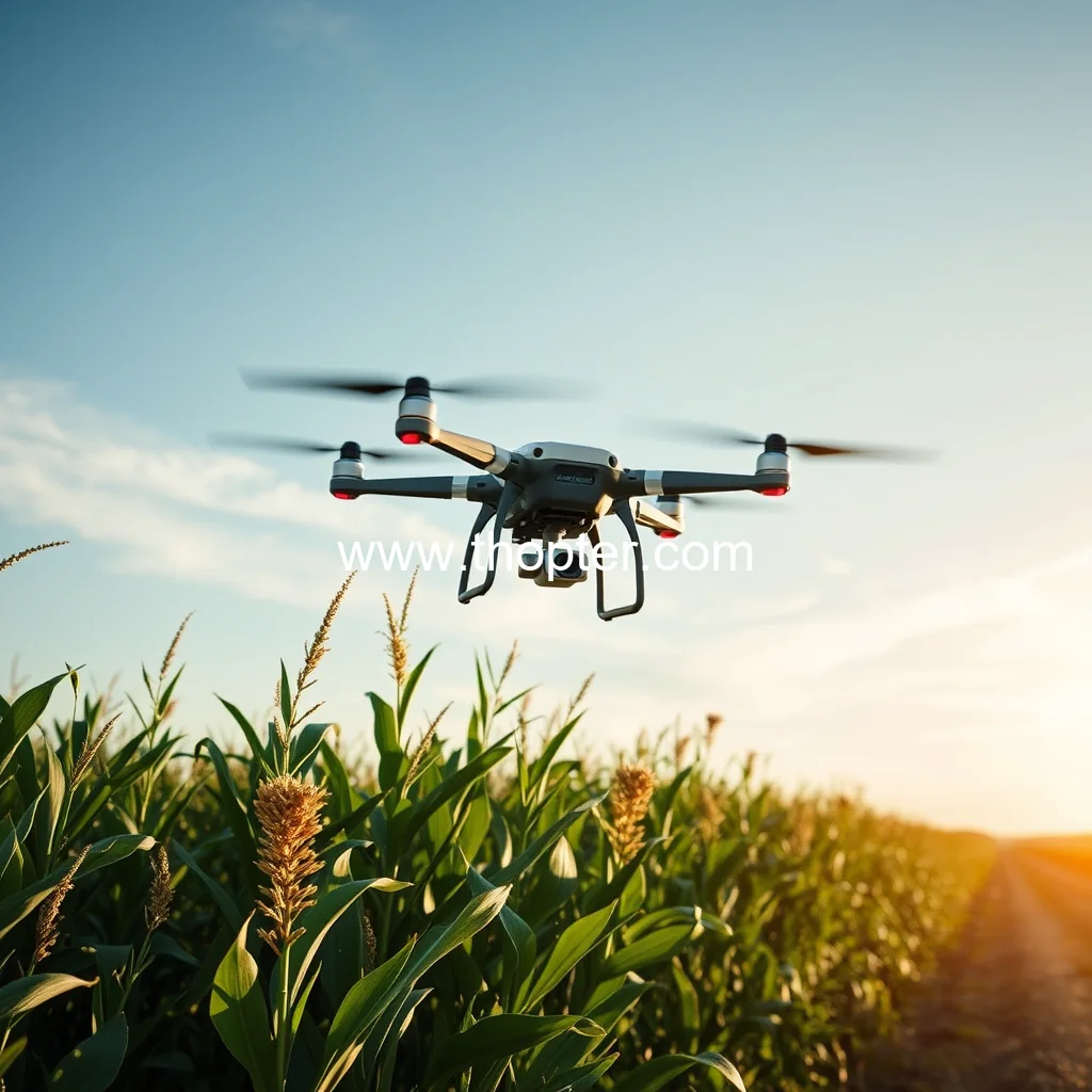 Artistic representation for How a Nebraska farmer is using new drone technology to help crops