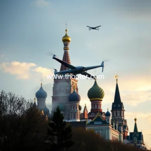 Read more about the article Russia says five hurt as Ukrainian drones attack Moscow