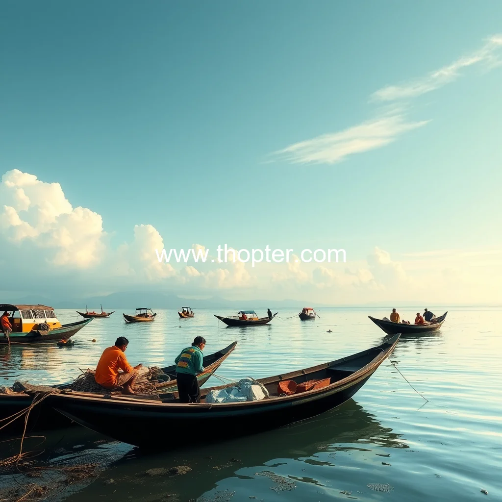 Artistic representation for Centre to develop 100 climate resilient coastal fishermen villages