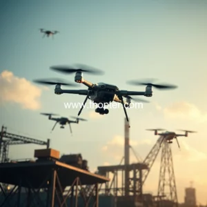 Artistic representation for Revolutionizing industries: powered drone swarms transform beyond defense ai: revolutionizing industries: powered drone swarms transform beyond defense.