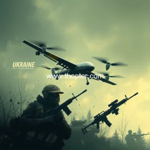 Artistic representation for Ukraine drone units are inflicting 80 of the frontline casualties on Russia report says