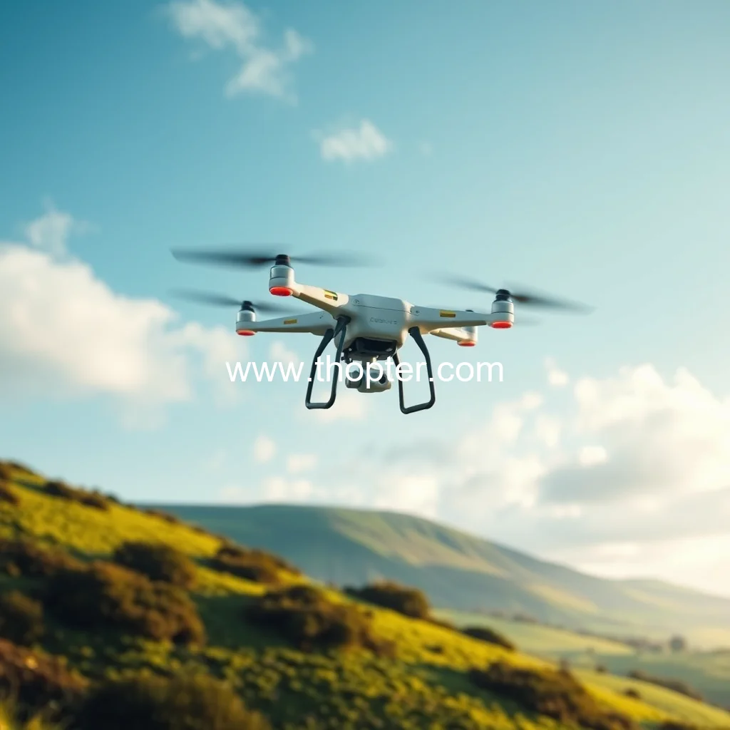 Artistic representation for Rural Ireland might get drone deliveries by next year