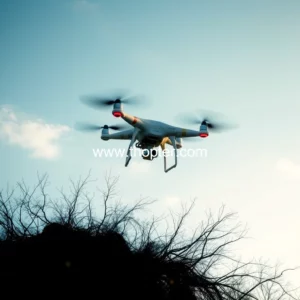 Artistic representation for Remote Inspection : DLS Sends In The Drones