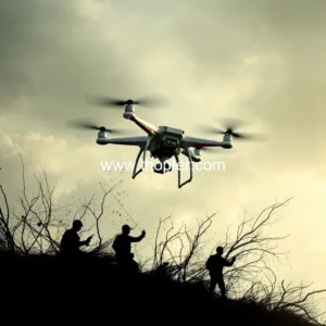 Artistic representation for Drone Seizures At Punjab Border Double To Unprecedented 200 : BSF
