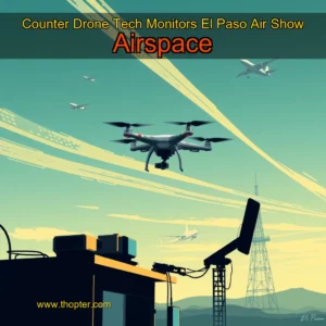 Artistic representation for Counter Drone Tech Monitors El Paso Air Show Airspace