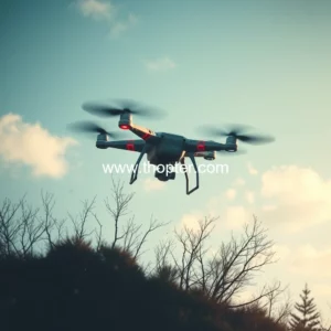 Artistic representation for Can you shoot down the mysterious drone?