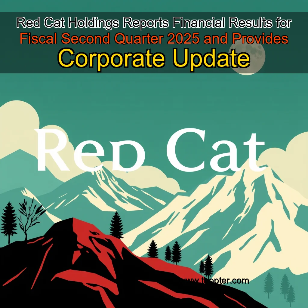 You are currently viewing Red Cat Holdings Reports Financial Results for Fiscal Second Quarter 2025 and Provides Corporate Update