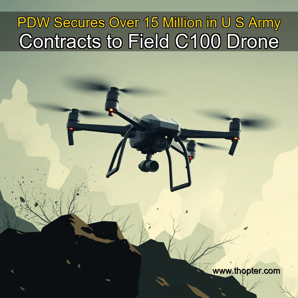 You are currently viewing PDW Secures Over 15 Million in U  S  Army Contracts to Field C100 Drone