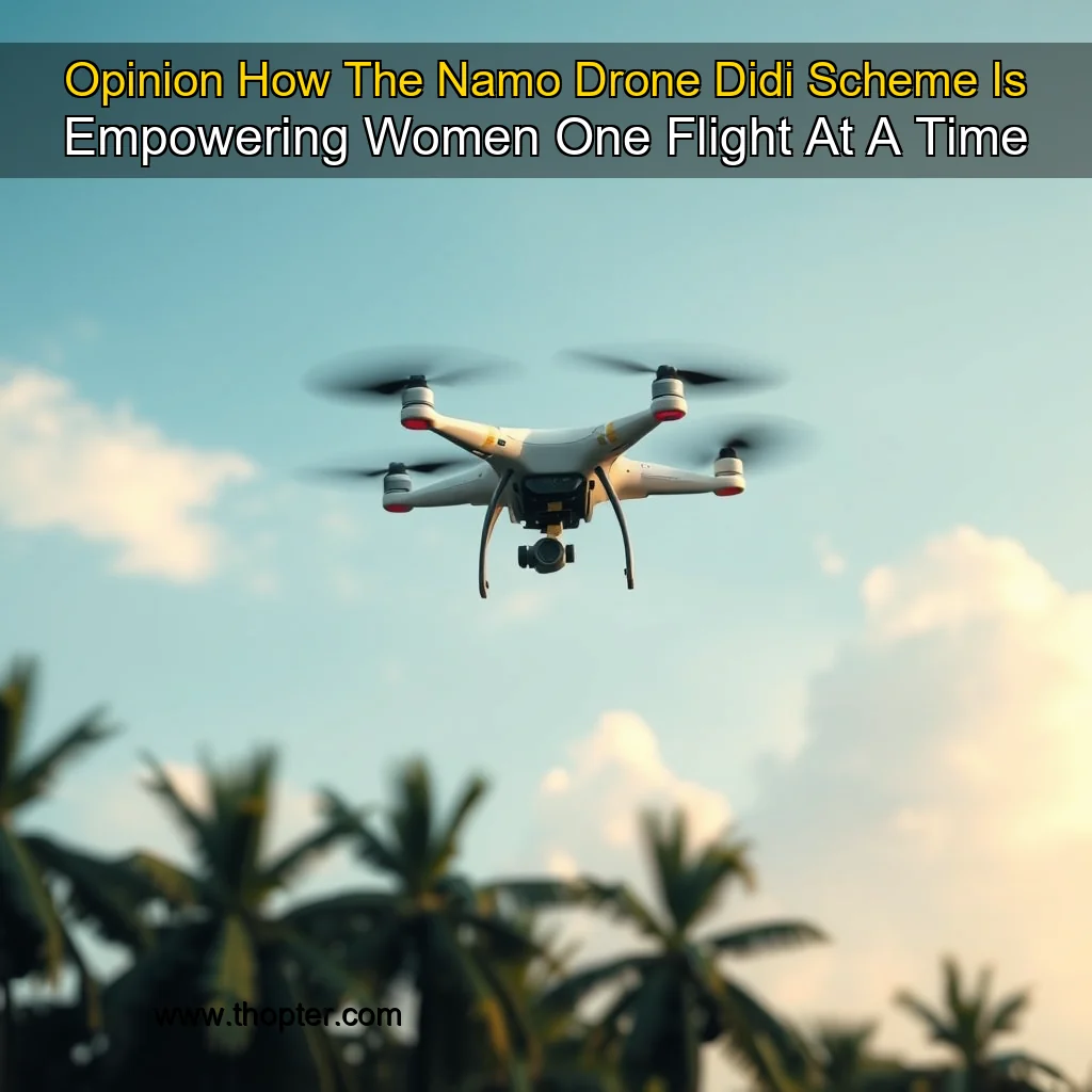 You are currently viewing Opinion  How The Namo Drone Didi Scheme Is Empowering Women  One Flight At A Time