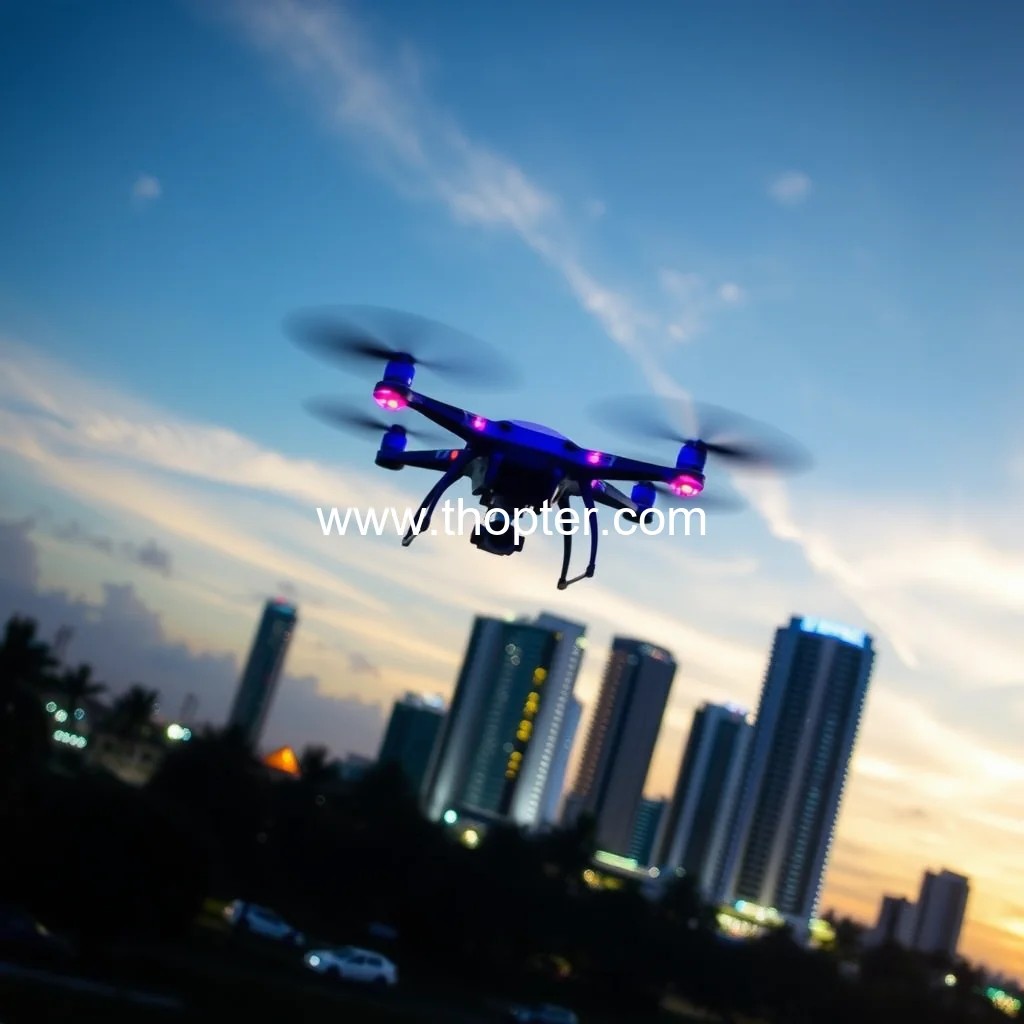 Artistic representation for Drone racing league excites miami with high-speed showdown - aero news network!