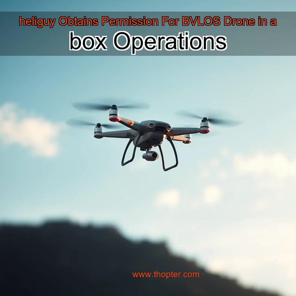 Artistic representation for heliguy Obtains Permission For BVLOS Drone in a box Operations