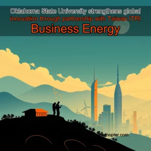 Artistic representation for Oklahoma State University strengthens global innovation through partnership with Taiwan ITRI Business Energy