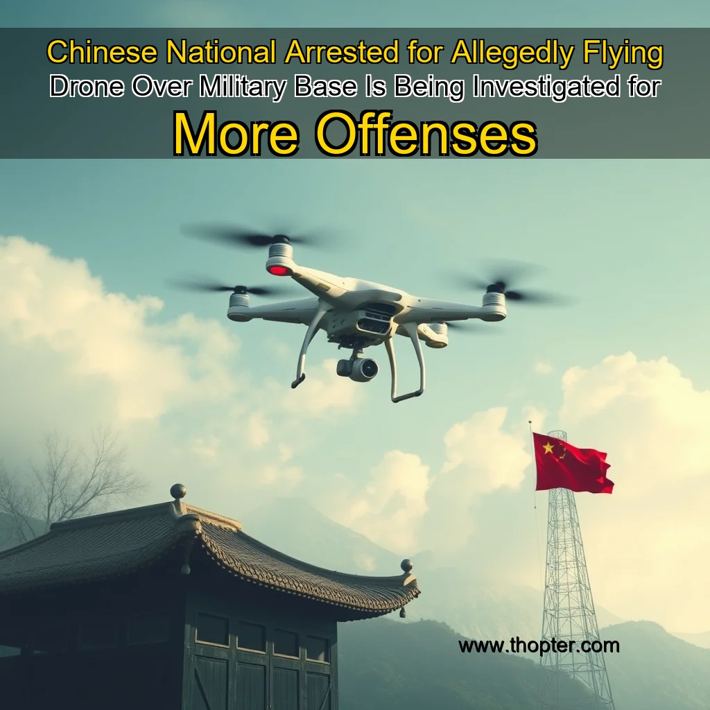 You are currently viewing Chinese National Arrested for Allegedly Flying Drone Over Military Base Is Being Investigated for More Offenses