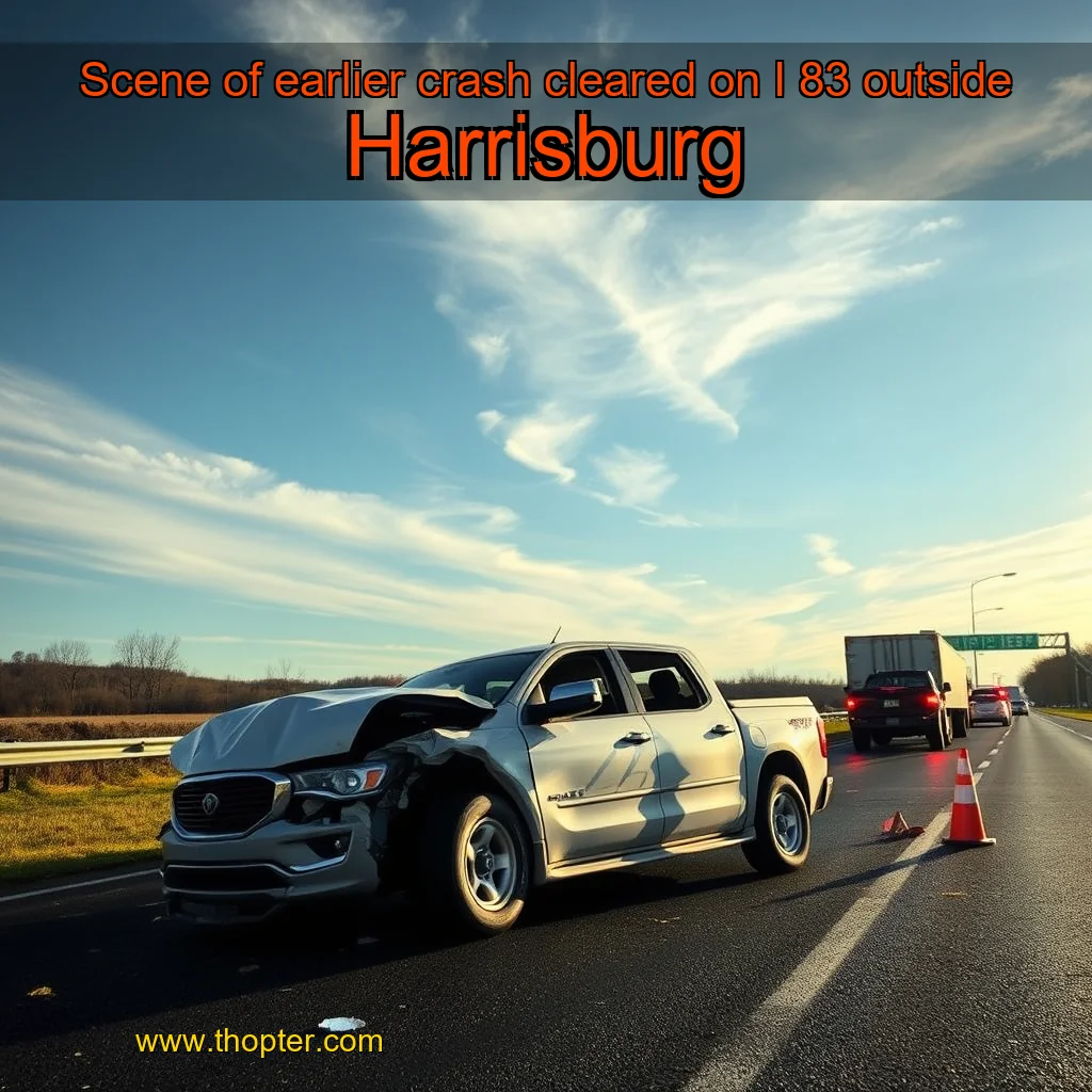You are currently viewing Scene of earlier crash cleared on I  83 outside Harrisburg