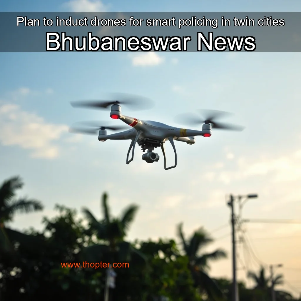 Artistic representation for Plan to induct drones for smart policing in twin cities Bhubaneswar News