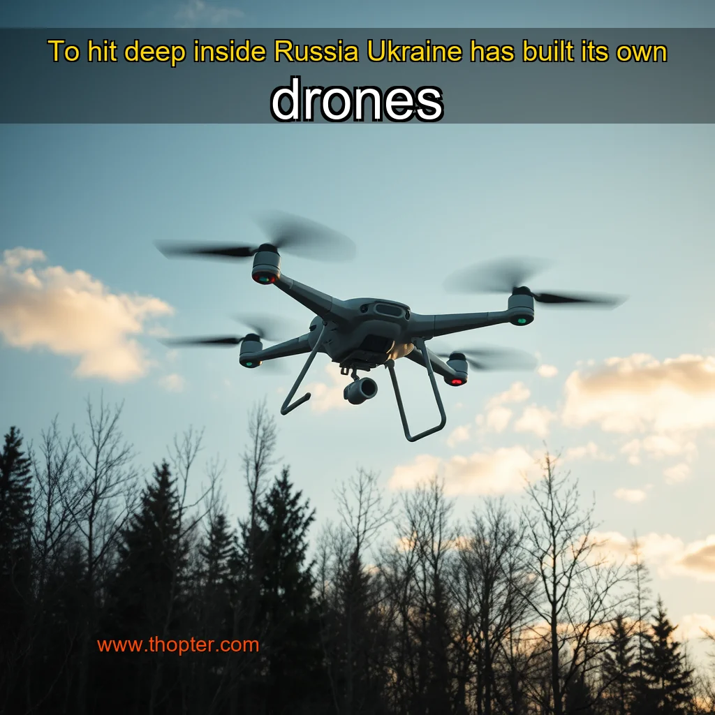 Artistic representation for To hit deep inside Russia Ukraine has built its own drones