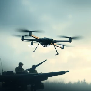 Artistic representation for Ukrainian forces to receive 30 000 DeepStrike drones in 2025 as part of Zelensky resilience plan minister says