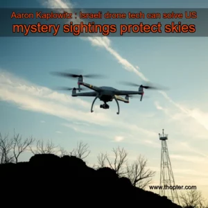 Artistic representation for Aaron Kaplowitz : Israeli drone tech can solve US mystery sightings protect skies