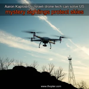 Read more about the article Aaron Kaplowitz : Israeli drone tech can solve US mystery sightings  protect skies