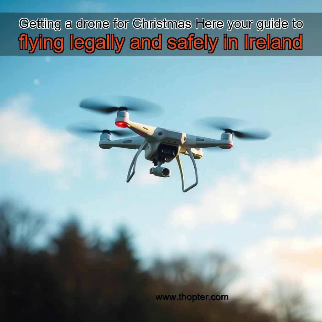 Artistic representation for Getting a drone for Christmas Here your guide to flying legally and safely in Ireland