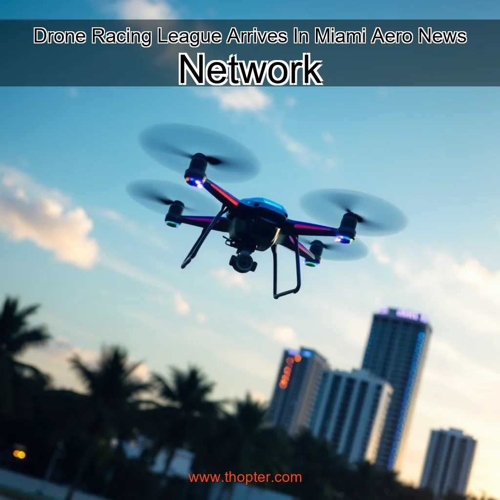 Artistic representation for Drone Racing League Arrives In Miami Aero News Network