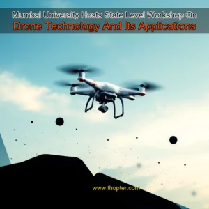 Artistic representation for Mumbai University Hosts State Level Workshop On Drone Technology And Its Applications