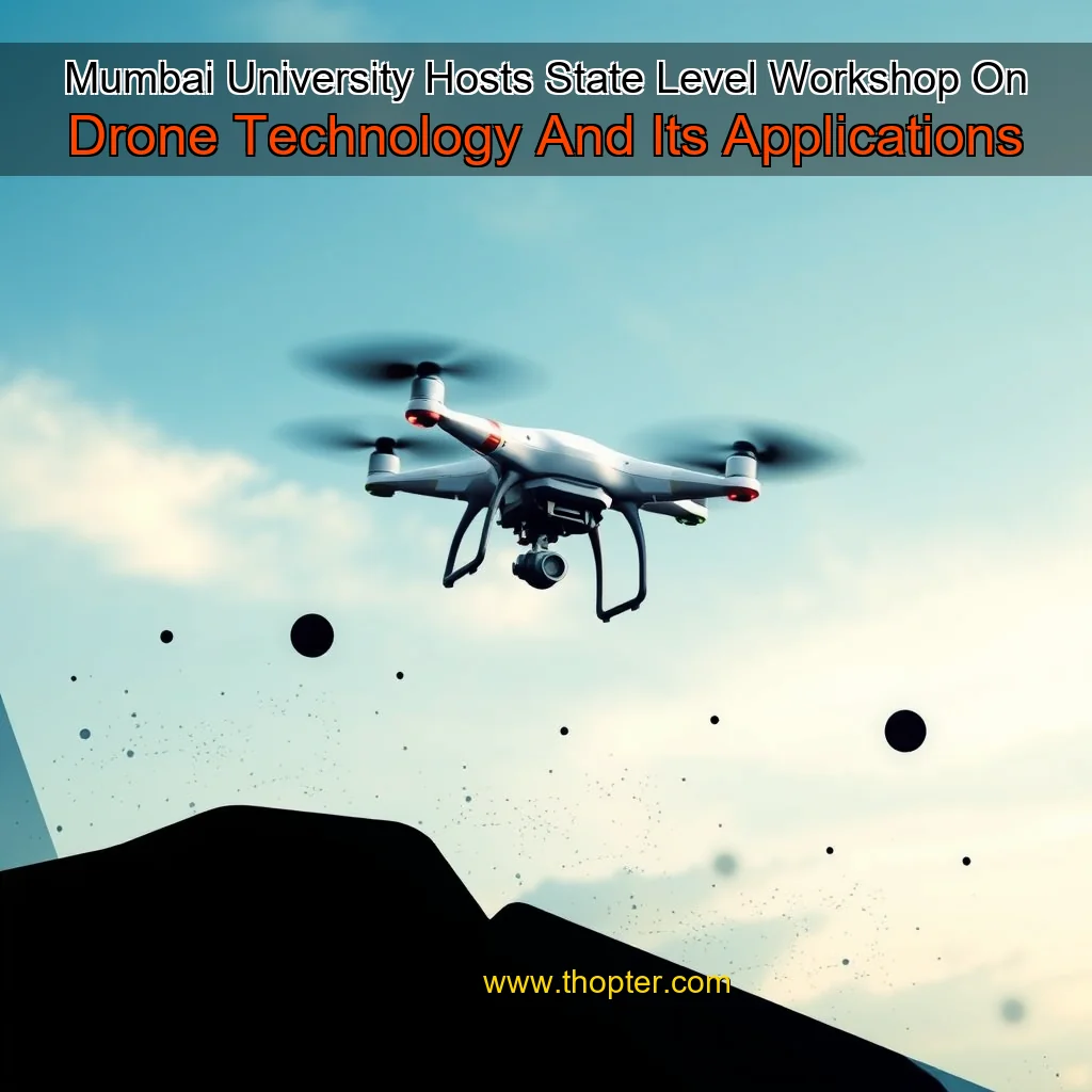 You are currently viewing Mumbai University Hosts State  Level Workshop On Drone Technology And Its Applications