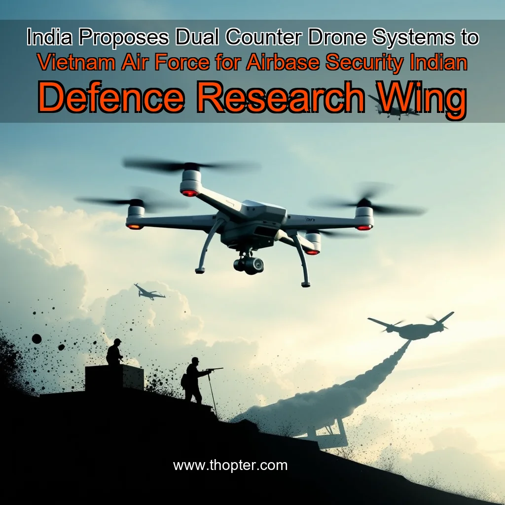 You are currently viewing India Proposes Dual Counter  Drone Systems to Vietnam Air Force for Airbase Security  Indian Defence Research Wing