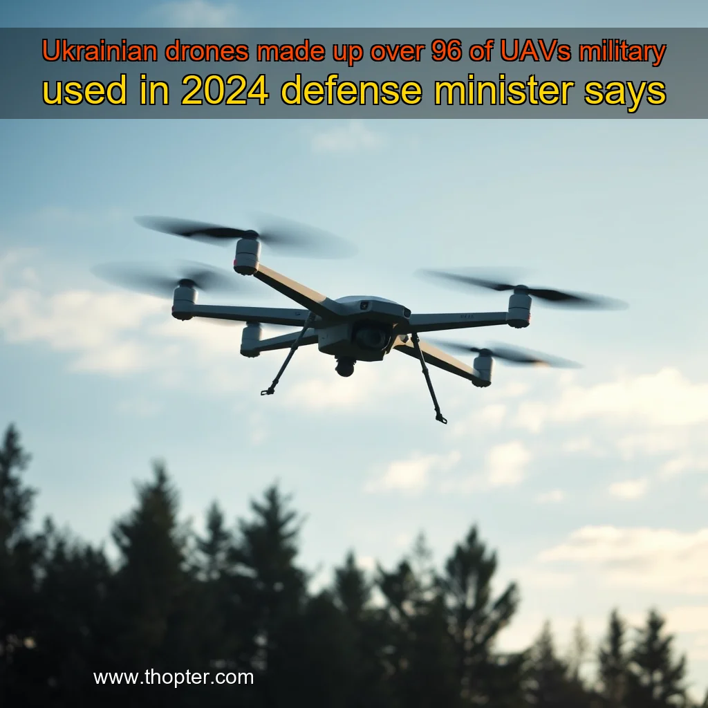 You are currently viewing Ukrainian drones made up over 96  of UAVs military used in 2024  defense minister says