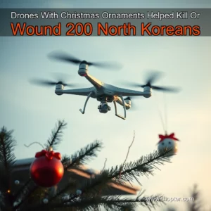 Artistic representation for Drones With Christmas Ornaments Helped Kill Or Wound 200 North Koreans