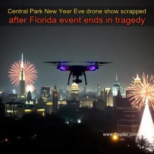 Artistic representation for Central Park New Year Eve drone show scrapped after Florida event ends in tragedy