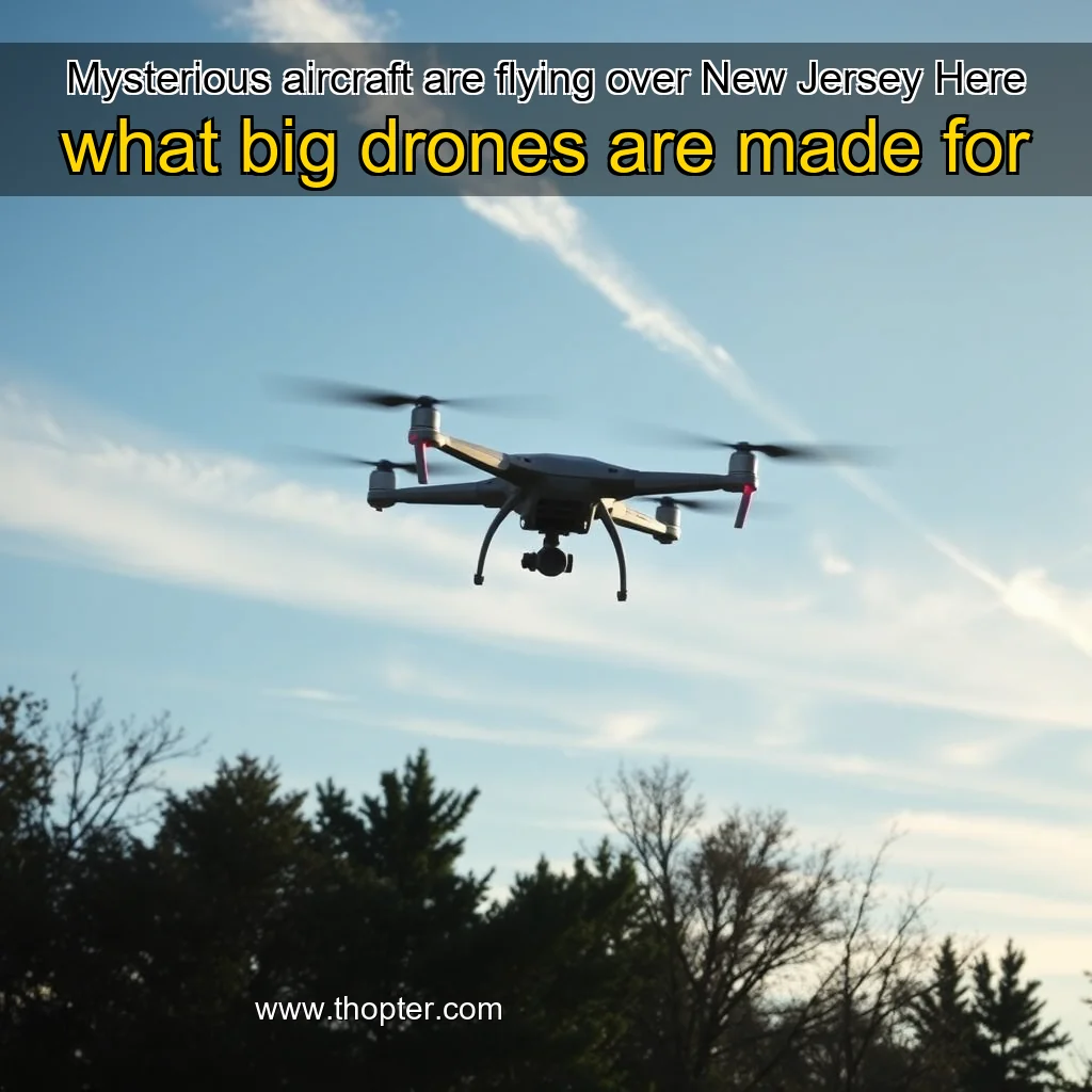 You are currently viewing Mysterious aircraft are flying over New Jersey  Here what big drones are made for