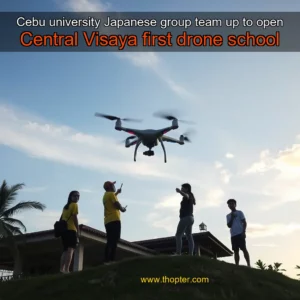 Artistic representation for Cebu university Japanese group team up to open Central Visaya first drone school