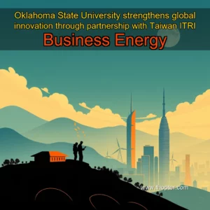 Artistic representation for Oklahoma State University strengthens global innovation through partnership with Taiwan ITRI Business Energy