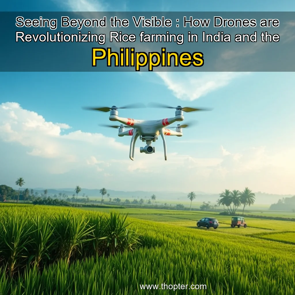 You are currently viewing Seeing Beyond the Visible : How Drones are Revolutionizing Rice farming in India and the Philippines