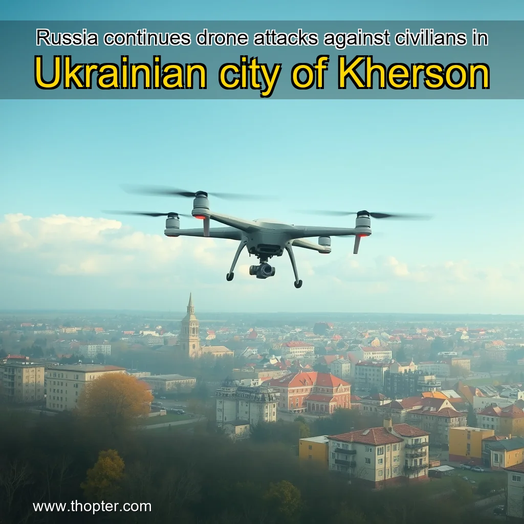 You are currently viewing Russia continues drone attacks against civilians in Ukrainian city of Kherson