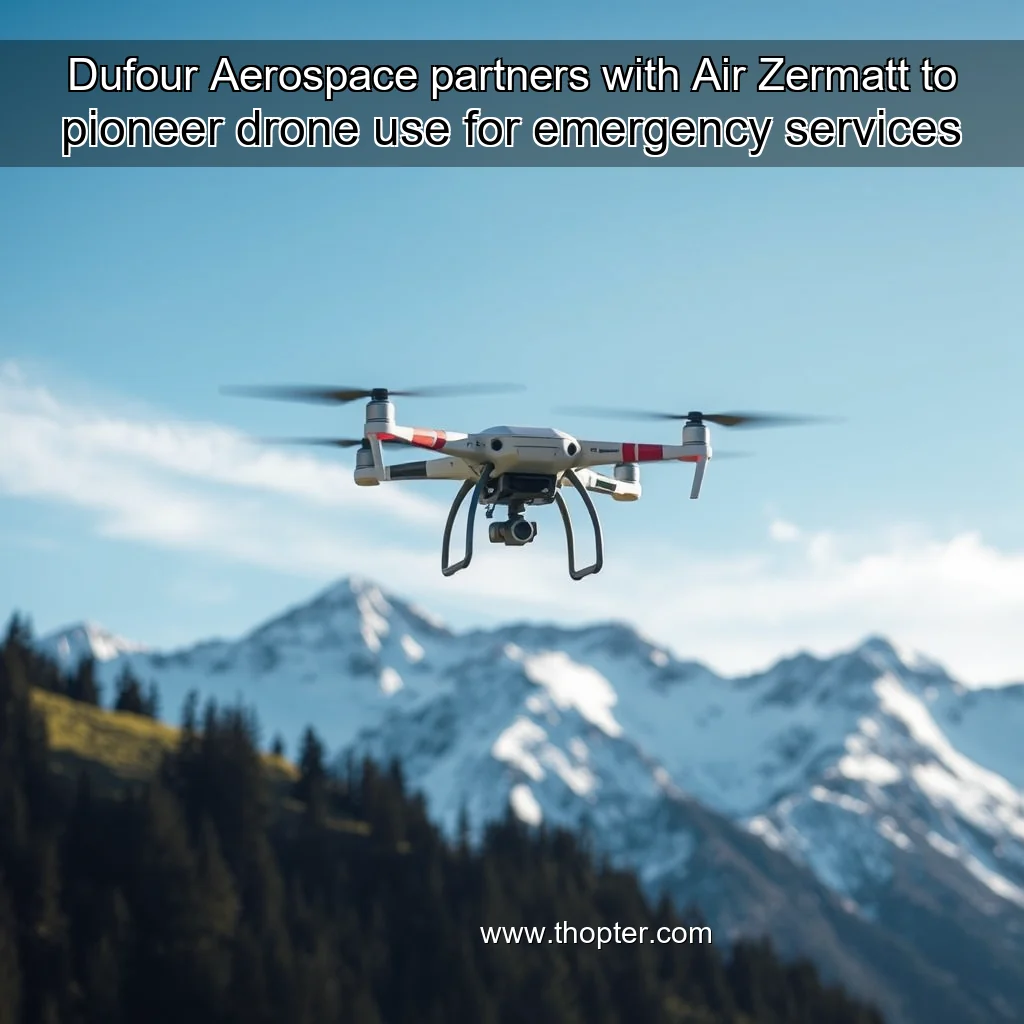 You are currently viewing Dufour Aerospace partners with Air Zermatt to pioneer drone use for emergency services