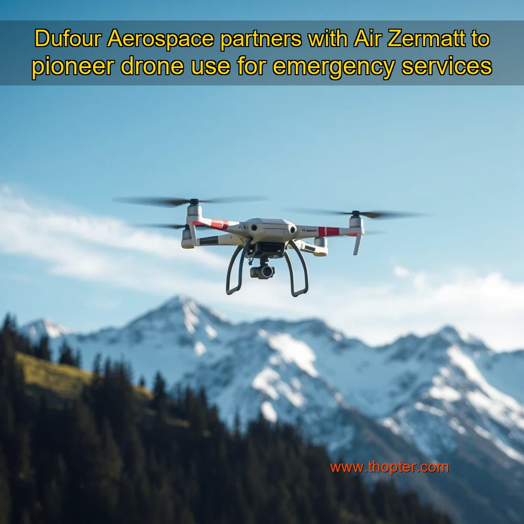 You are currently viewing Dufour Aerospace partners with Air Zermatt to pioneer drone use for emergency services